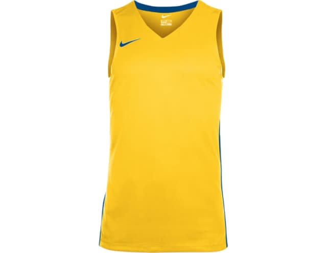 Nike Team Basketball Stock Jersey Yellow C719 L-T