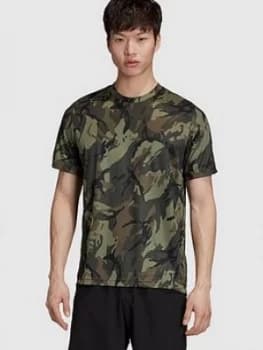 Adidas Designed 2 Move All Over Print T-Shirt - Camo