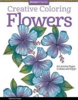 Creative Coloring Flowers by Valentina Harper Book