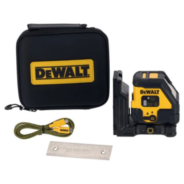DEWALT USB Rechargeable Cross Line Red Beam Laser Level DCLE14201