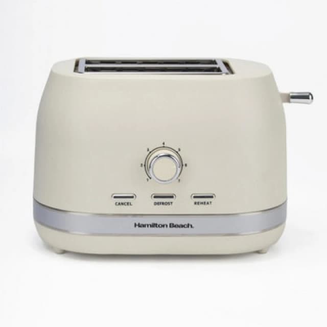 Hamilton Beach Ella 2 Slice Matte Cream Toaster Cream unisex