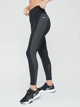 Nike Running Epic Fast Legging - Black/Grey, Size XL, Women