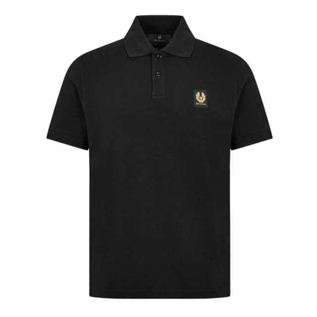 BELSTAFF Cotton Pique Polo - Black XL