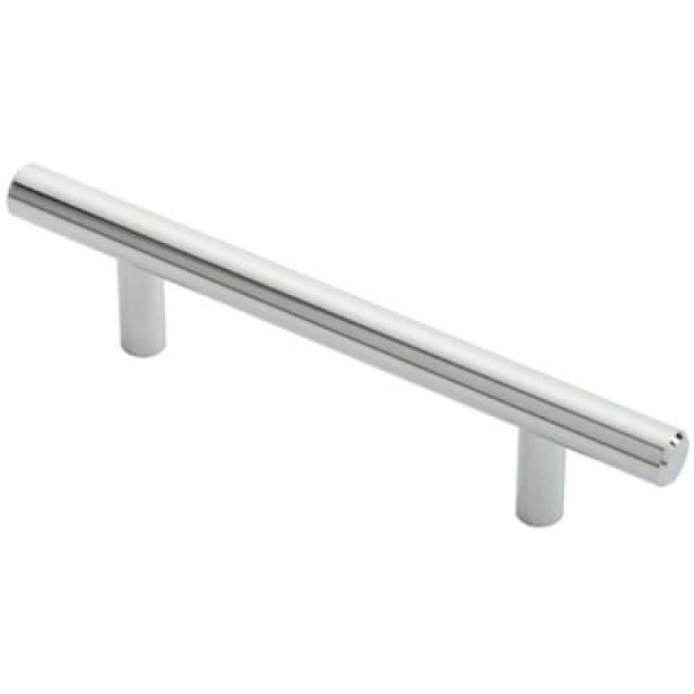 Loops Round T Bar Cabinet Pull Handle 156 x 12mm 96mm Fixing Centres Chrome Multi unisex