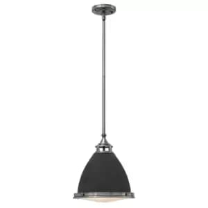 1 Bulb Ceiling Pendant Light Fitting Aged Zinc LED E27 100W Bulb