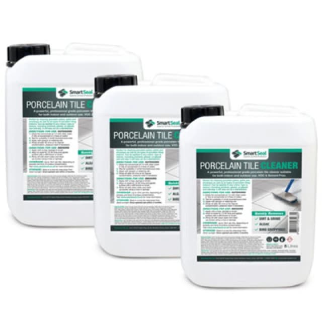 Smartseal Porcelain Tile Cleaner, Ultimate Porcelain Cleaner, For Patios, Drives And Indoor Porcelain Tiles, 3 X 5L