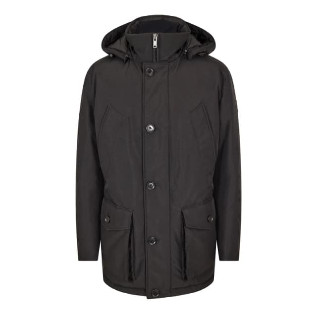 Boss Mens Osiass Parka Black male 40 (50)