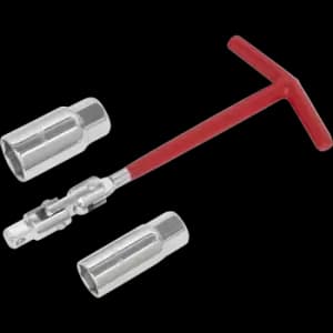 Sealey 3/8" Drive T Handle and Spark Plug Socket Set 16mm x 21mm