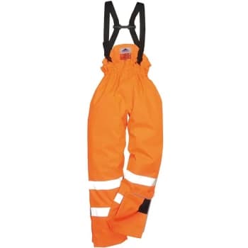 Portwest - S781ORRXXL - sz 2XL Bizflame Rain Lined- Hi-Vis Antistatic FR Trouser - Orange