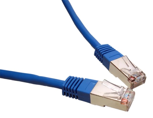 Cables Direct Cat5e. 0.5m networking cable Blue