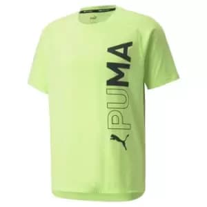 Puma Training Short Sleeve T Shirt Mens - Green