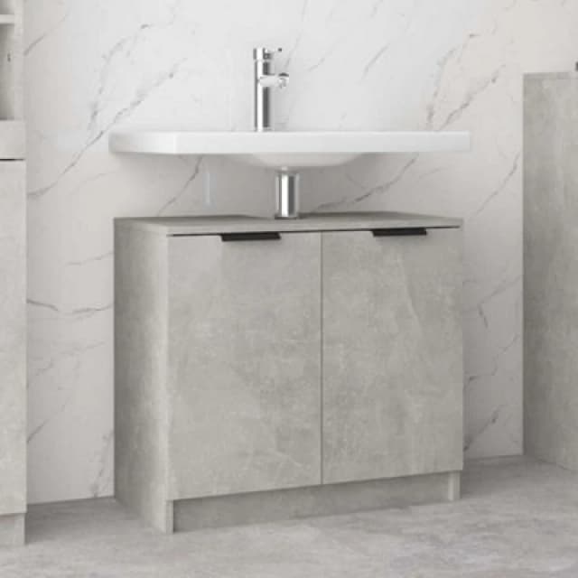 Vidaxl Bathroom Cabinet Concrete Grey 64.5X33.5X59cm Engineered Wood, Grey 811308