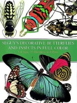 Seguys decorative butterflies & insects in full color by E. A Sguy