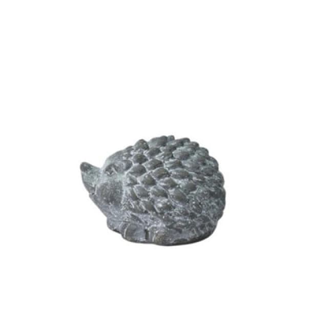 Minster Hedgehog Ornament - L10 X W8 X H7cm - Grey Cement