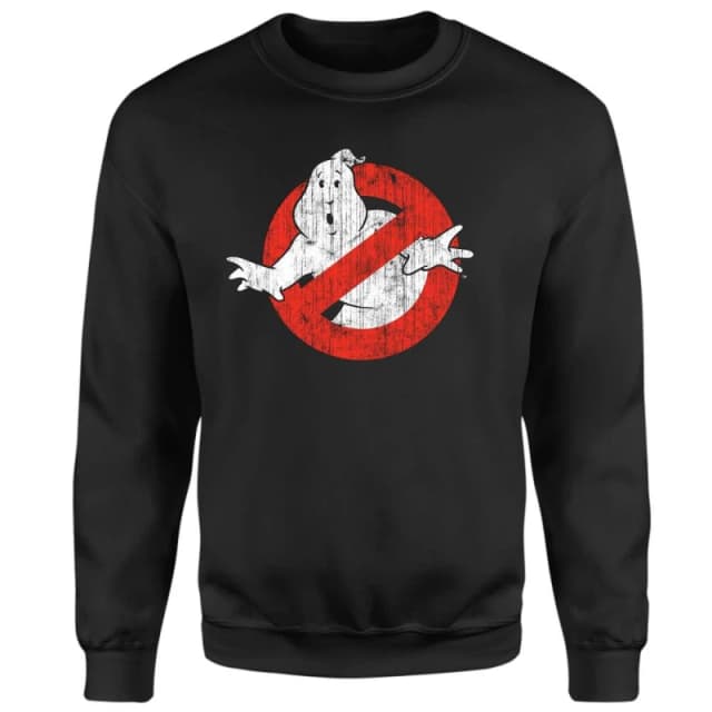 Ghostbusters Vintage Classic Logo Sweatshirt - Black - S