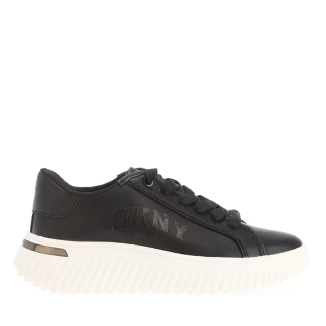 DKNY Larissa Lace Up Pl Trainers Black female UK 5