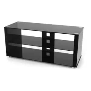 TTAP L611G 1200 3 Elegance 1200mm TV Stand in Gloss Black Glass