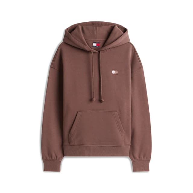 Tommy Jeans Badge Hoodie Black Walnut female 10 (S)