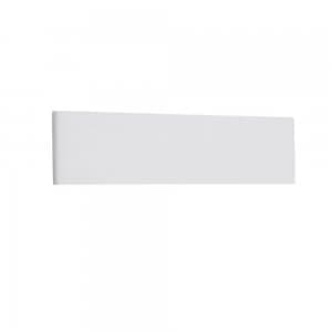 Flush Wall Lamp 12W LED 3000K, 624lm, Matt White, Acrylic