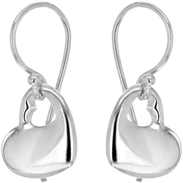 Be You Sterling Silver Heart Drop Earrings Silver female One Size