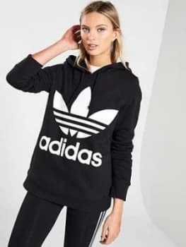 Adidas Originals Adicolor Trefoil Hoodie - Black