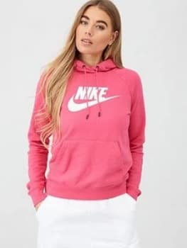 Nike NSW Essential OTH Hoodie - Watermelon , Watermelon, Size L, Women
