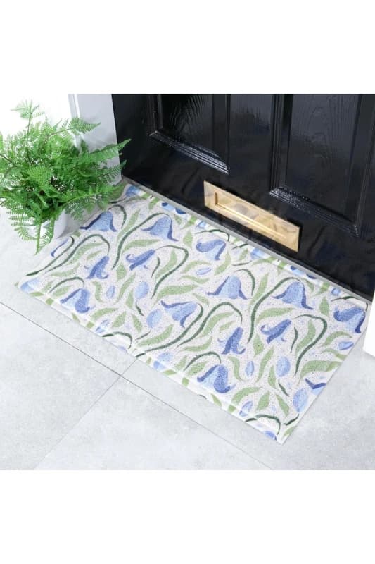 Native Natural Bluebells Pattern Doormat (70 X 40Cm)