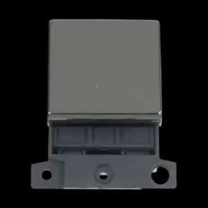Click Scolmore MiniGrid 20A Double-Pole Switch Ingot Module Black Nickel - MD022BN