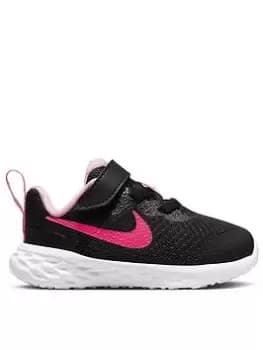 Nike Infant Revolution 6 - Black/Pink, Size 5.5