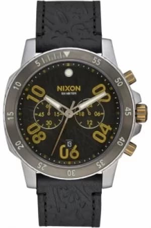 Mens Nixon The Ranger Chrono Leather Chronograph Watch A940-2222