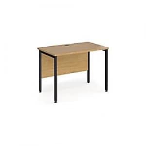 Maestro 25 H-Frame Home Office Desk Depth 600 mm Walnut