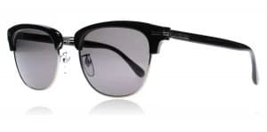 dunhill SDH013 Black/Silver 700P 51 Sunglasses Black / Silver 700P Polariserade 51mm
