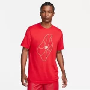 Nike Dri-Fit Graphic T Shirt Mens - Red