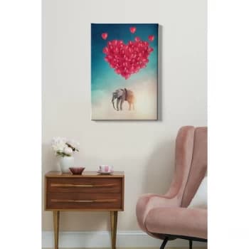 Kanvas Tablo (50 x 70) - 203 Multicolor Decorative Canvas Painting