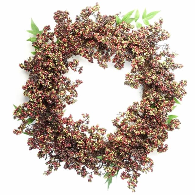 Unbranded Premium 55cm Black Berries Wreath - Stunning Foliage & Quality Craftsmanship - Ideal for Any Door - Limited Stock!