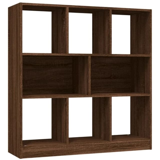 VIDAXL Book Cabinet Brown Oak 97.5x29.5x100cm Engineered Wood vidaXL 8720845694111