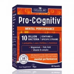Natures Aid Pro-Cognitiv Mental Performance 10 Billion Bacteria - 60 Capsules