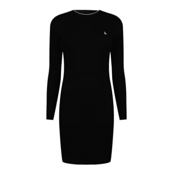 Jack Wills Long Sleeve Knitted Mini Dress - Black