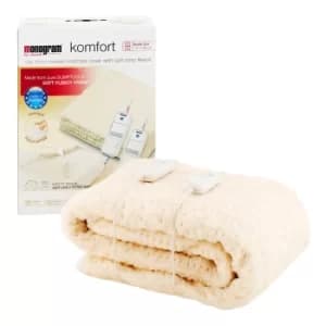 Beurer Monogram Dual Control Blanket Cream
