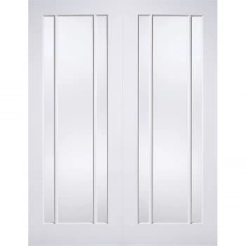 Lincoln Internal Glazed Primed White 3 Lite Pair Doors - 1524 x 1981mm