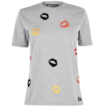 Biba Lips T Shirt - Grey