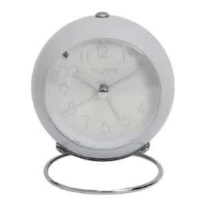 WILLIAM WIDDOP Blush Pink Metal Alarm Clock