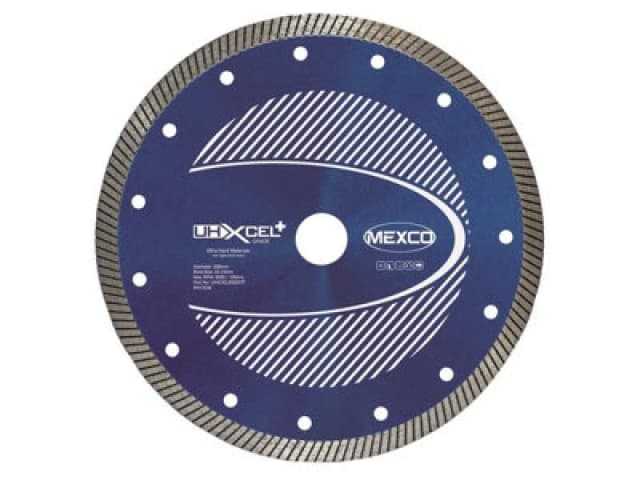 Mexco Uhxcel20022Tf Uhxcel+ Ultra Hard Plus Diamond Blade 200 X 22mm Mexuhxl200T