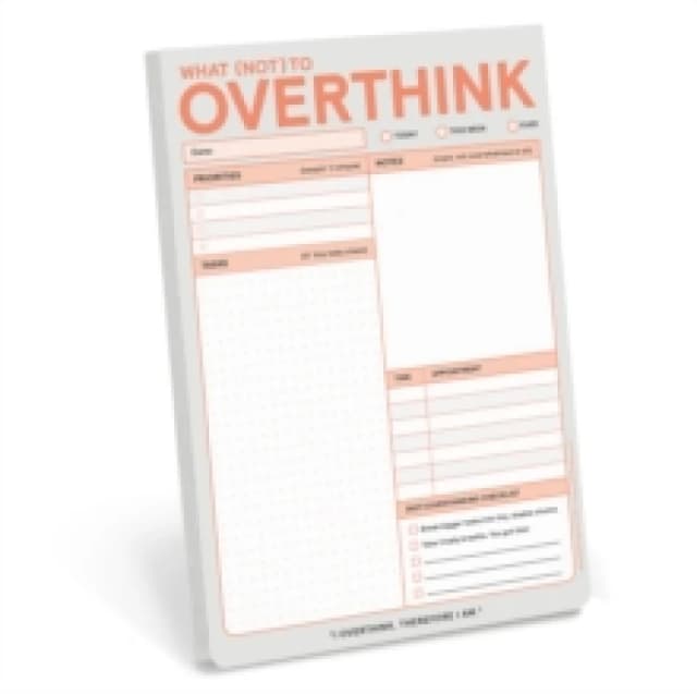 Knock Knock What (Not) to Overthink Pad (Pastel Version) Other printed item