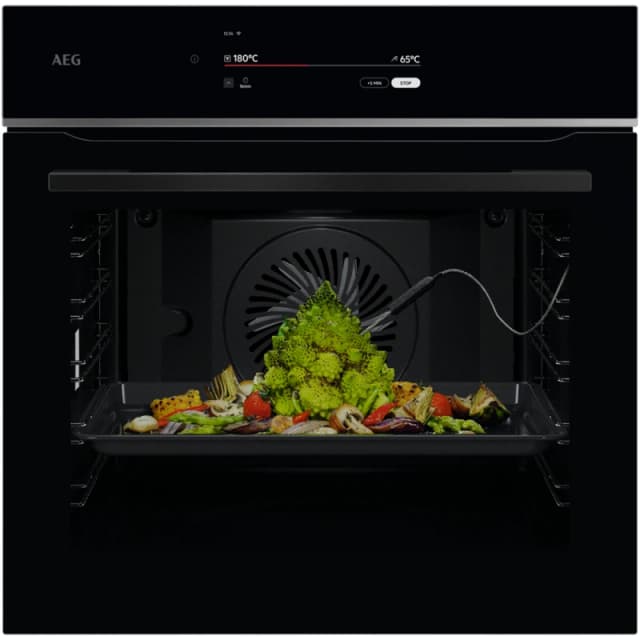 AEG 9000 ProAssist TT9PB831AB Built In Electric Single Oven with Pyrolytic Cleaning - Black - A++ Rated