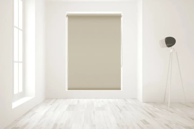 Blinds Outlet Blackout Roller Blind in Cream Size: 210cm width x 160cm drop Cream Unisex 210cm width x 160cm drop