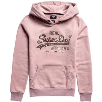 Superdry Sparkle Hoodie - Soft Pink 10R