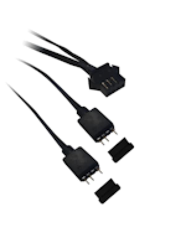 Kolink 4-Pin Fan to 2 x 3-Pin 5V ARGB Cable Adapter