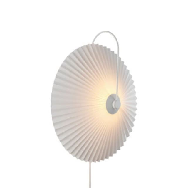 Nordlux Nadia Plastic Wall Light White,plug In Or Mains