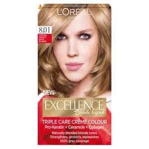 Excellence Creme 8.01 Natural Medium Baby Blonde Hair Dye Blonde